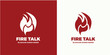 Fire Flame vector logo design, Fire icon simple logo design template.