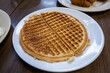 Traditional american waffle - breakfast
