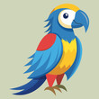 Perrot bird animal pet vector illustration cartoon pretty cute
