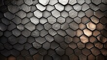 Metalic Hexagon Background 