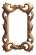 antique frame isolated on transparent background