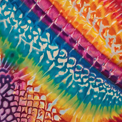 Wall Mural - tie dye rainbow