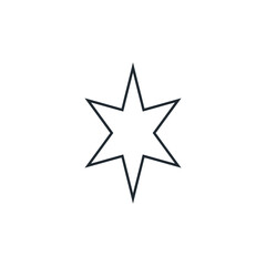 icon star abstract illustrator design template