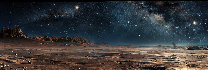 Wall Mural - Astronomy concept a starry night sky