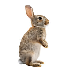 Wall Mural - rabbit doing something random . on transparency background PNG