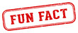 fun fact stamp. fun fact rectangular stamp on white background