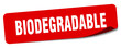 biodegradable sticker. biodegradable label