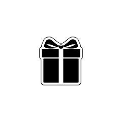 Poster -  Gift box icon isolated on transparent background