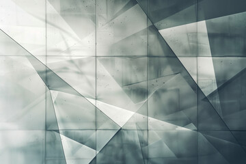 Poster - Abstract architectural background with reflections and caustics. Futuristic background image. Created with Generative AI technology.