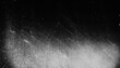 © Uuganbayar - White dust and scratches on black background - layer for photo editor. Horizontal photography with copy space; high resolution