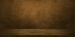 vintage brown color studio background with light from above. leather texture backdrop for design. space for selling products on the website. classic concept banner background for advertising.
