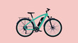 © ST.art - Electric Bicycle or E-Bike, Environment and Mobility Concept, Vector Flat Illustration Design