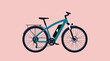 © ST.art - E-Bike or Electric Bicycle, Environment and Mobility Concept, Vector Flat Illustration Design