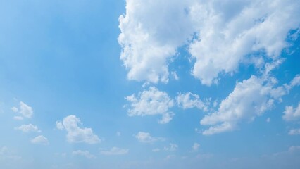 Wall Mural - white clouds with blue sky background	