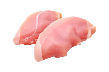 Wall Mural - Raw chicken breast isolated on transparent or white background, png