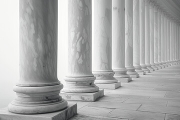 Wall Mural - columns of a government or official building background (9)