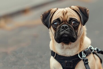 Canvas Print - bulldog portrait