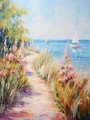 Wall Mural - The Path to the Beach. Printable Wall Art.