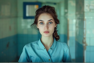 Young woman doctor in hospital