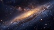 © DigitalNomadPN - Galactic Dust and Starlight in Spiral Galaxy Ai generated