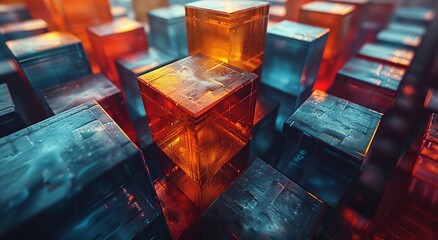 Poster - Vibrant blocks come together in a playful display, capturing the eye and igniting the imagination in this captivating screenshot