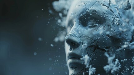 Poster - an artificial intelligence concept that takes advantage of deep learning with visual content. the vi