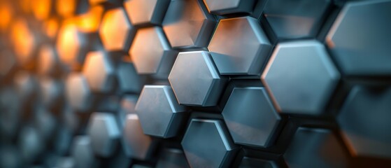 Aufkleber - Background/backdrop/wallpaper with abstract hexagons