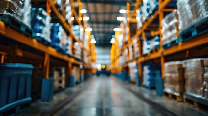 Aufkleber - A loader man in the process of work, in a warehouse. Generative AI.