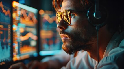 Aufkleber - A team of busy, frantic male and female engineers in an IT operations room trying to resolve a crisis. Generative AI.