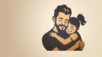 sweet moments of fatherhood concept, happy fathers day , daughter father love bond