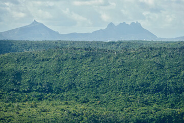 Wall Mural - Landscape near Le Morne in rural Mauritius