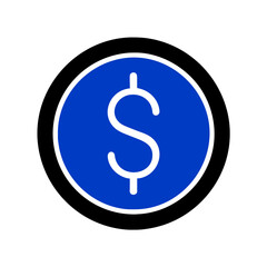 dollar coin sign