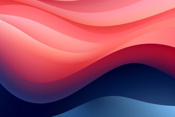 Navy Blue to Salmon Pink abstract fluid gradient design, curved wave in motion background for banner, wallpaper, poster, template, flier and cover