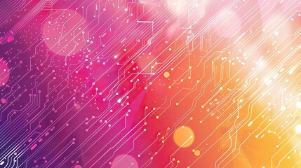 Aufkleber - Futuristic digital electric tech circuit board pattern background. background high tech. Concept technology, innovation, big data, Ai, network, business, modern, online	