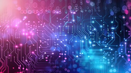 Aufkleber - Futuristic digital electric tech circuit board pattern background. background high tech. Concept technology, innovation, big data, Ai, network, business, modern, online	