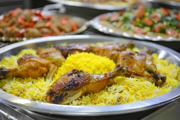 Wall Mural - Experience the Rich Flavors of Traditional Saudi Arabian and Gulf Foods - A Culinary Journey of Authentic Delights