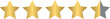© N2 - Product rating or customer review with gold stars and half star, 4.5 stars rating