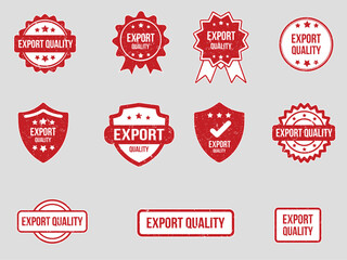 Wall Mural - Export quality label stamp badge banner