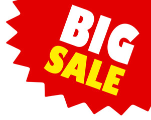 Sticker - Big sale corner starburst sticker