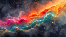 Abstract Art Depicting The Intricate Forms Of Fractal Flames And Waves