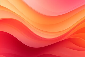 Wall Mural - Pink to Red to Orange abstract fluid gradient design, curved wave in motion background for banner, wallpaper, poster, template, flier and cover