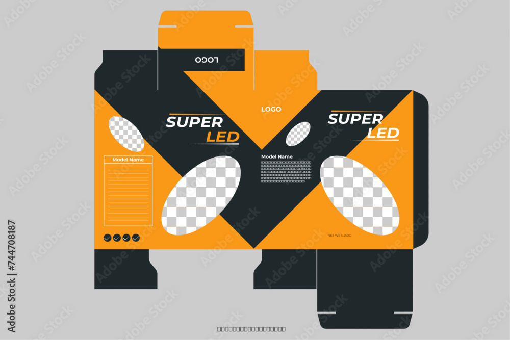 Packaging box design template Stock Vector | Adobe Stock