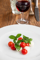 Canvas Print - italian insalada caprese