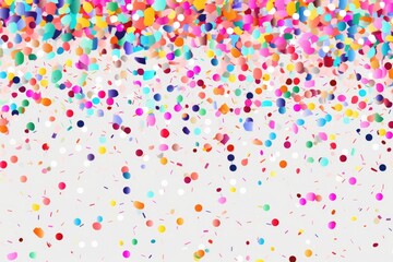 Poster - Confetti falling from the sky, perfect for celebrations and events