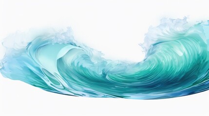 Aufkleber - Powerful ocean wave breaking, suitable for surf and beach themes