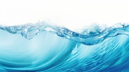 Poster - Powerful wave crashing into the water, suitable for ocean-themed designs