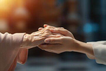 Aufkleber - A woman and a man holding hands. Suitable for various concepts