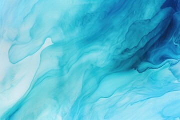 Poster - Close up of blue and white liquid, suitable for scientific and abstract designs