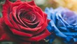 nature of red and blue rose flower using as background natural flora valentine s day wallpaper