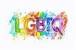 LGBTQ Pride lilac. Rainbow competitive edge colorful yale blue diversity Flag. Gradient motley colored lgbtq+ substance abuse LGBT rights parade festival lgbtqi2a+ diverse gender illustration